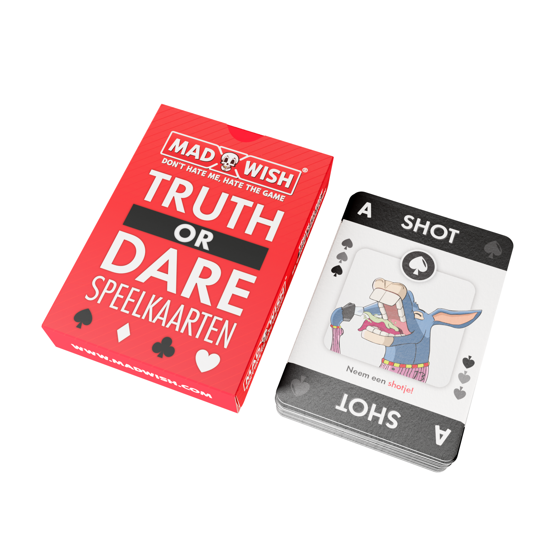 MadWish Cards - Truth or Dare speelkaarten - Drankspel (NL)