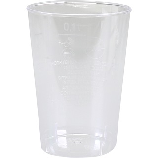 Glas frisdrank PS 100ml doos 400 stuks