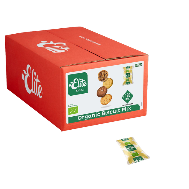 Koekjes Elite Natural biologische biscuitmix 120 stuks