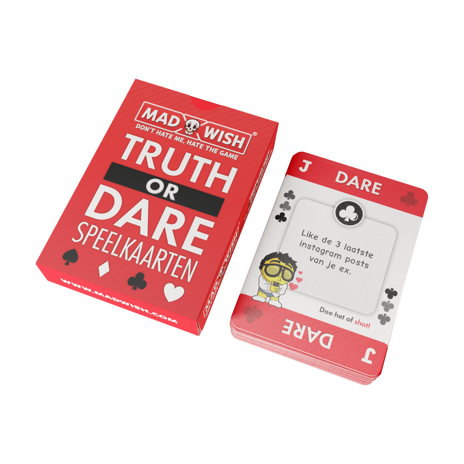 MadWish Cards - Truth or Dare speelkaarten - Drankspel (NL)