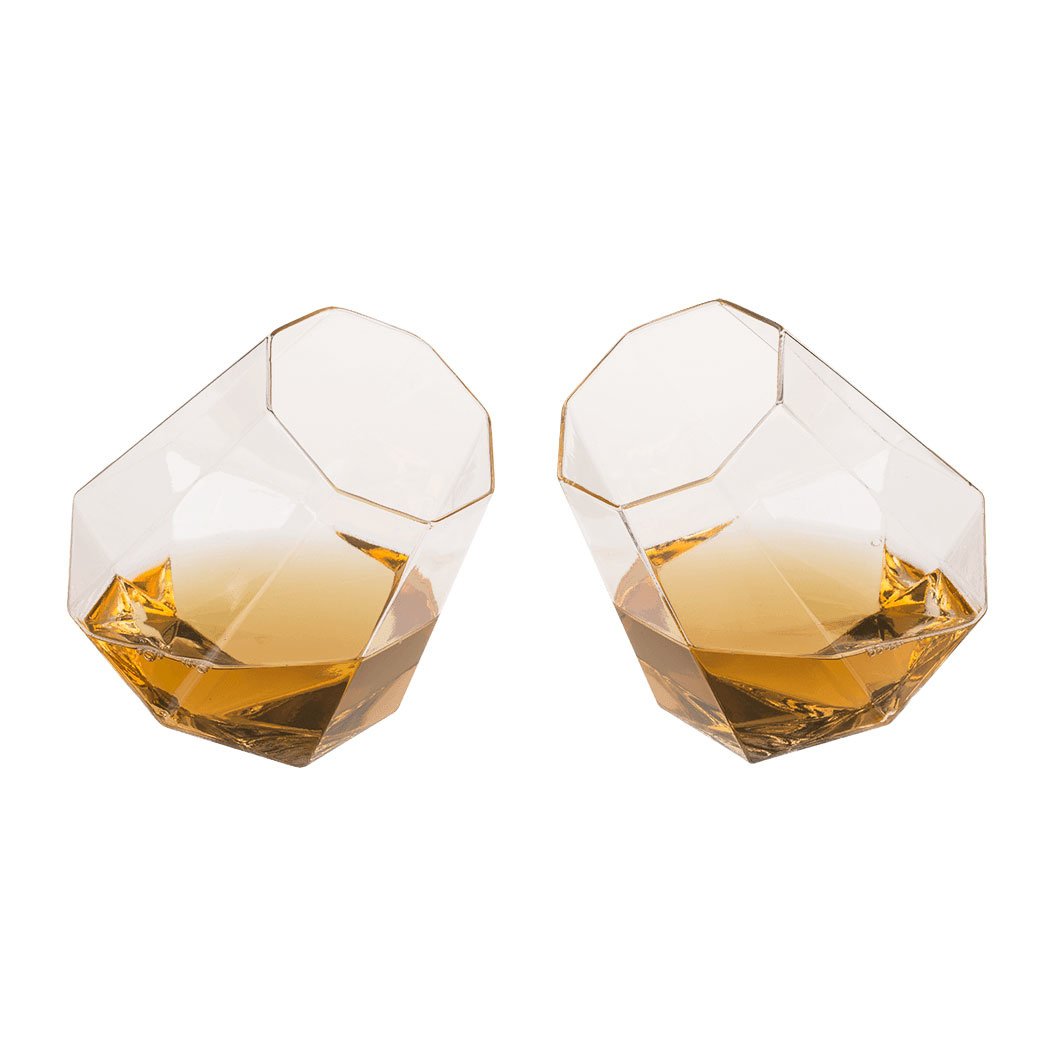 Diamant Whisky Glazen Set - 2 stuks - 350ml