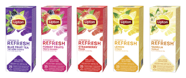 Thee Lipton Refresh vanille 25x1.5gr