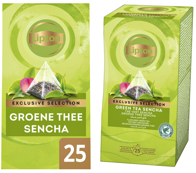 Thee Lipton Exclusive groene thee sencha 25x2gr