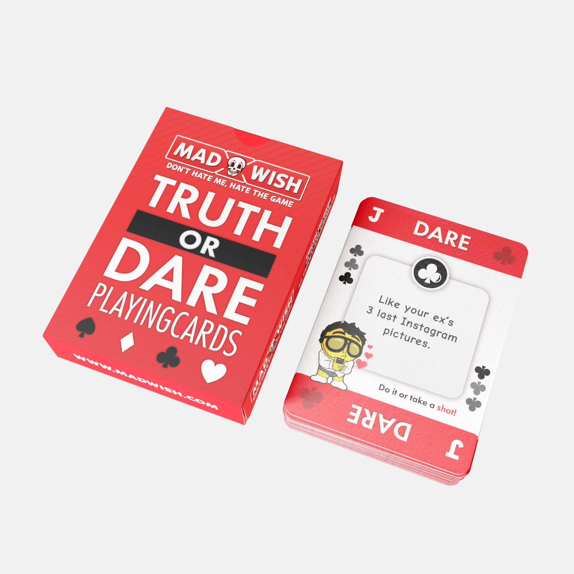 MadWish Cards - Truth or Dare speelkaarten - Drankspel (EN)