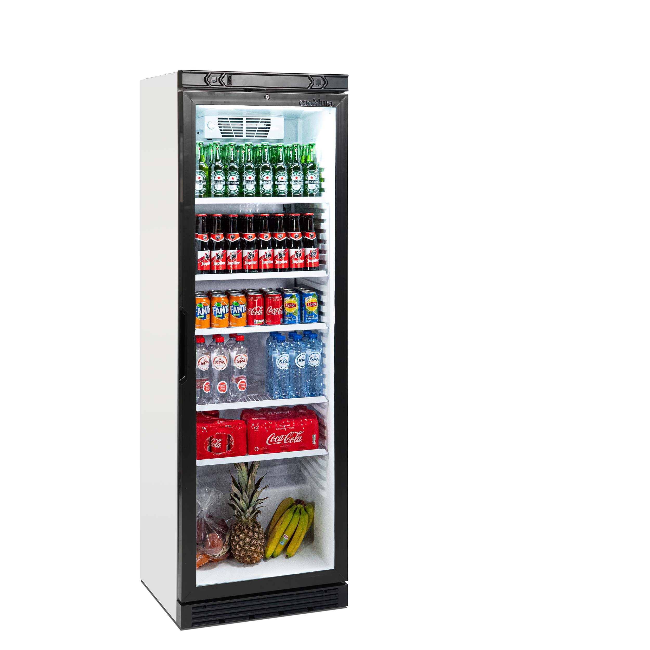 Cooldura Display Koelkast LED - 380 Liter - Wit