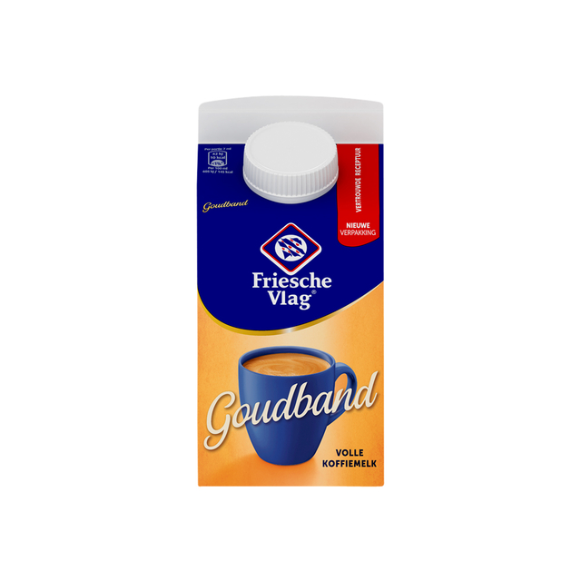 Koffiemelk Friesche vol goudband 455ml