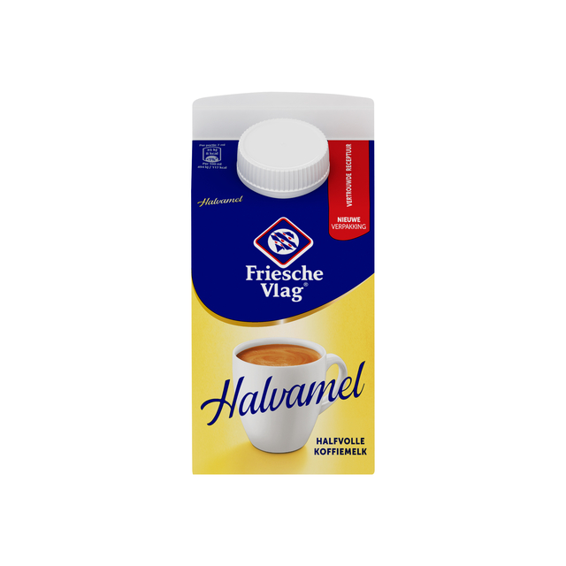 Koffiemelk Friesche vlag halvamel 455ml