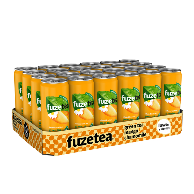 Frisdrank Fuze Tea Green Tea mango chamomile blik 330ml