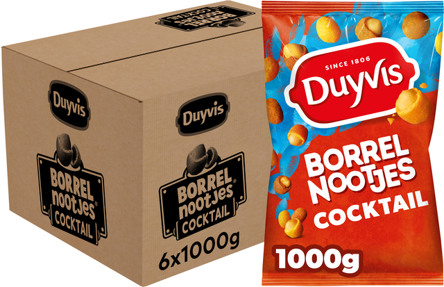 Borrelnootjes Duyvis cocktail zak 1000 gram