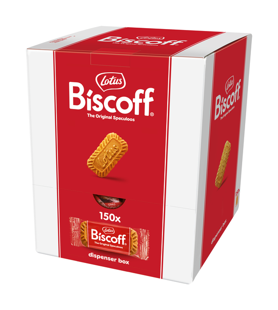 Koekjes Lotus Biscoff speculoos dispenser 150 stuks