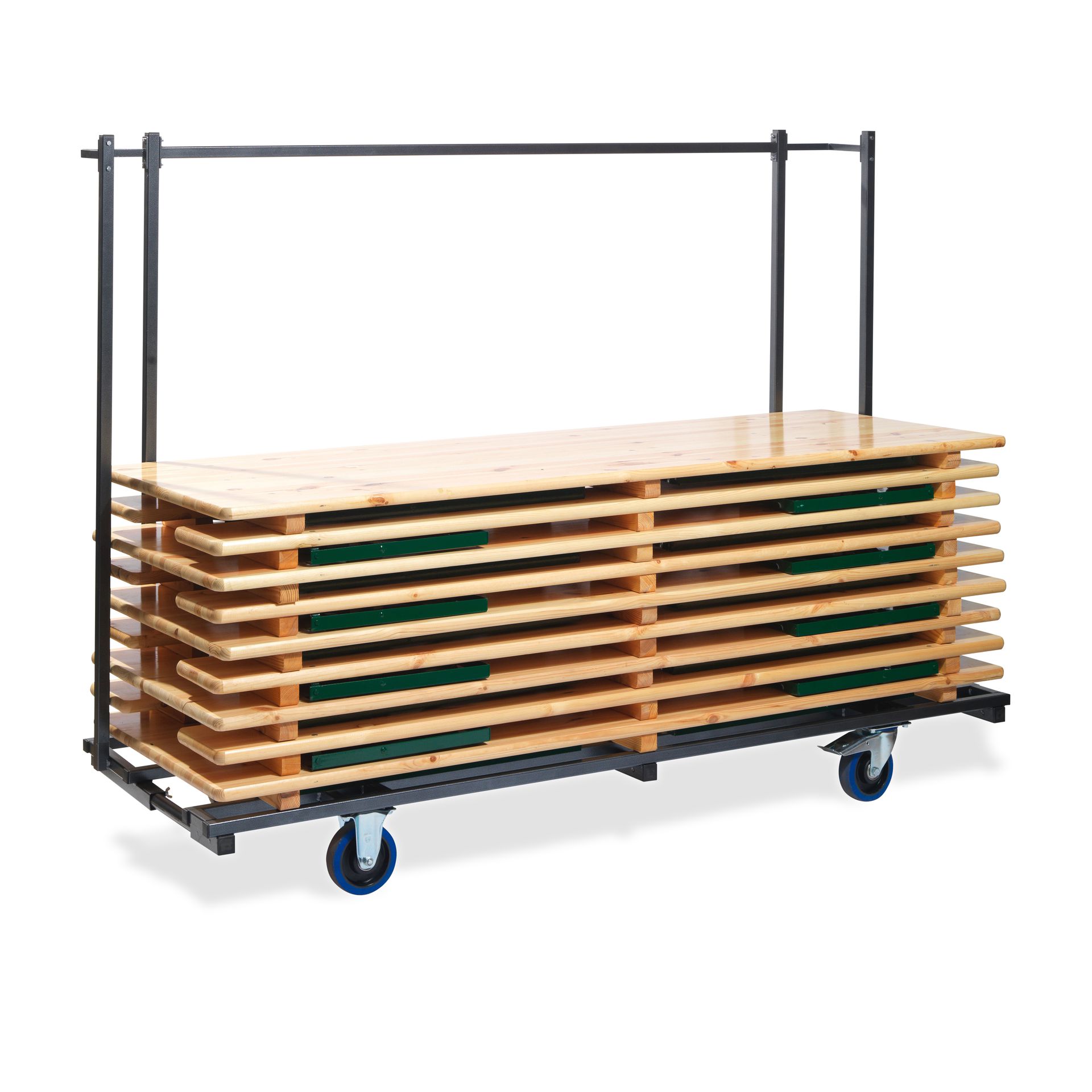 Bierset Trolley Regular, voor 10 complete biersets, 230x59-89x170cm (LxBxH), T90800