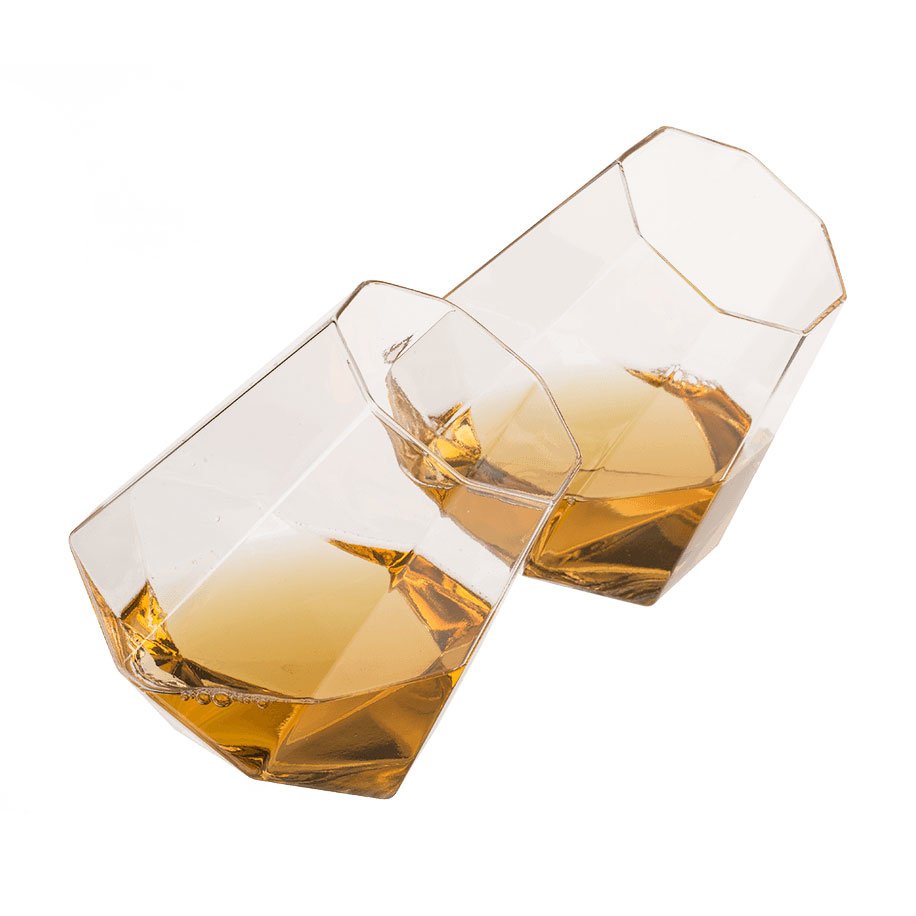 Diamant Whisky Glazen Set - 2 stuks - 350ml