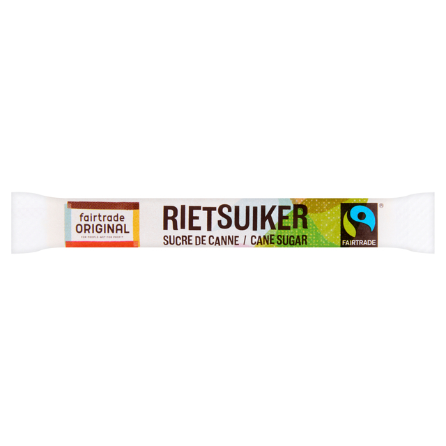 Rietsuikersticks Fairtrade Original 600 stuks