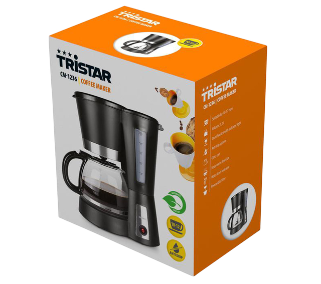 Koffiezetter Tristar CM-1236 1,2L 900W zwart