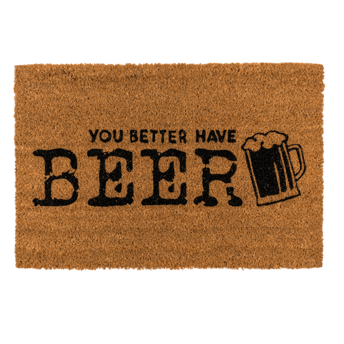 Deurmat - You better have beer - 60x40cm