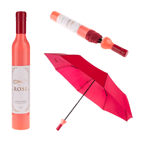 Opvouwbare paraplu - Roséfles - Zakformaat