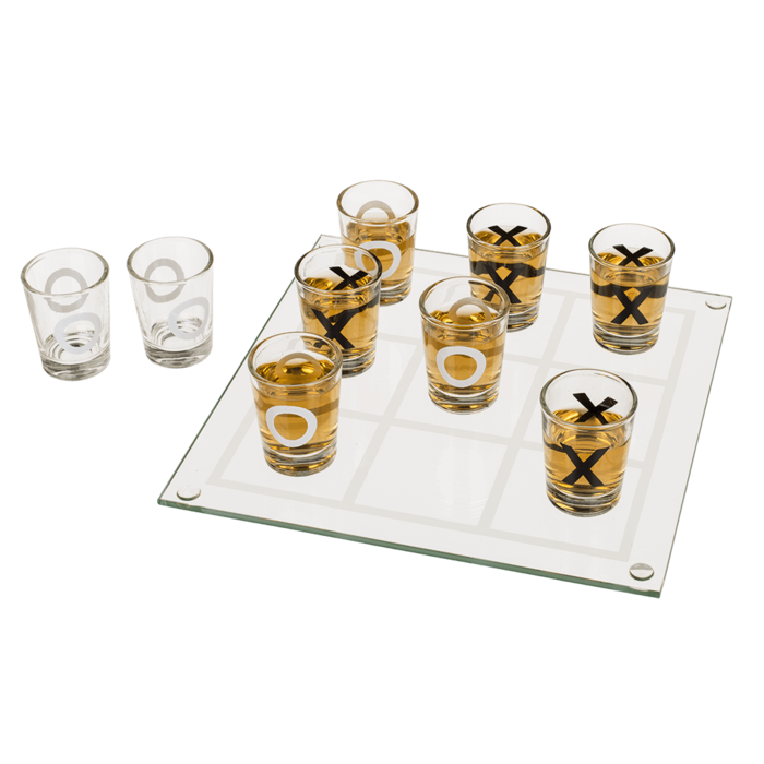 Tic Tac Toe - Drankspel - 20 x 20cm - Boter Kaas en Eieren