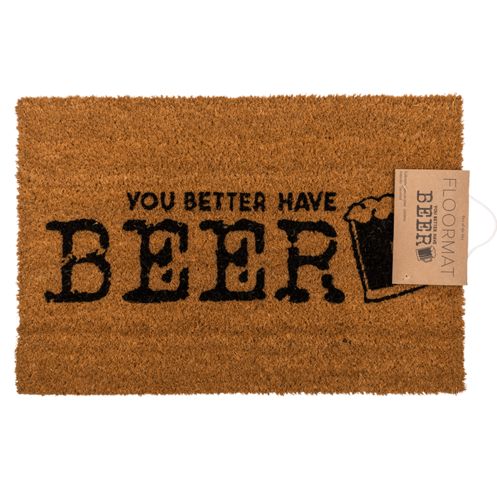 Deurmat - You better have beer - 60x40cm