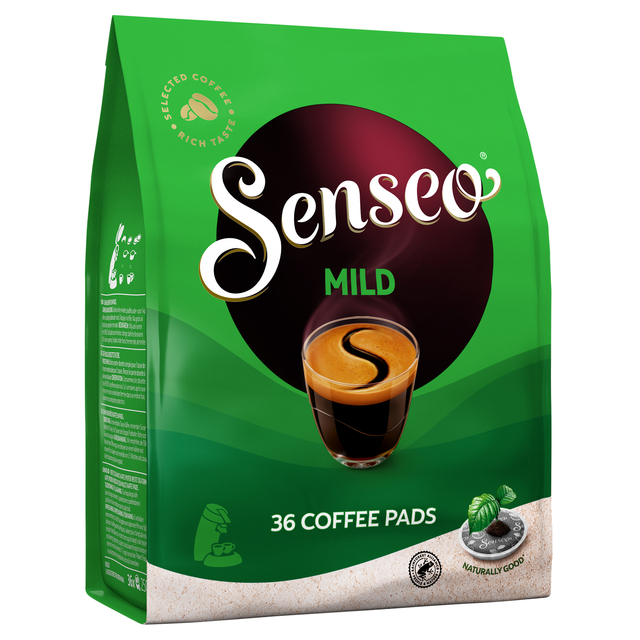 Koffiepads Douwe Egberts Senseo mild roast 36 stuks