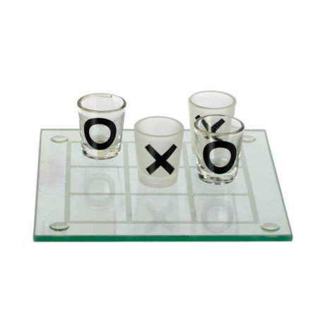 Tic Tac Toe - Drankspel - 13 x 13cm - Boter Kaas en Eieren