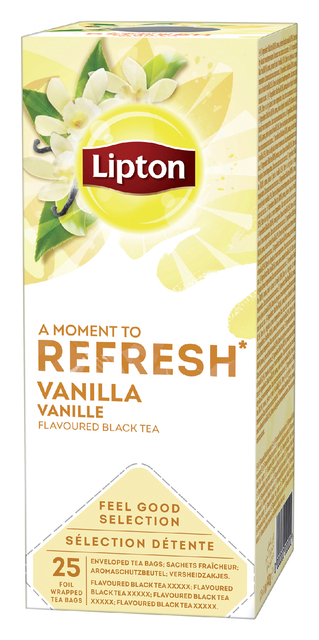 Thee Lipton Refresh vanille 25x1.5gr